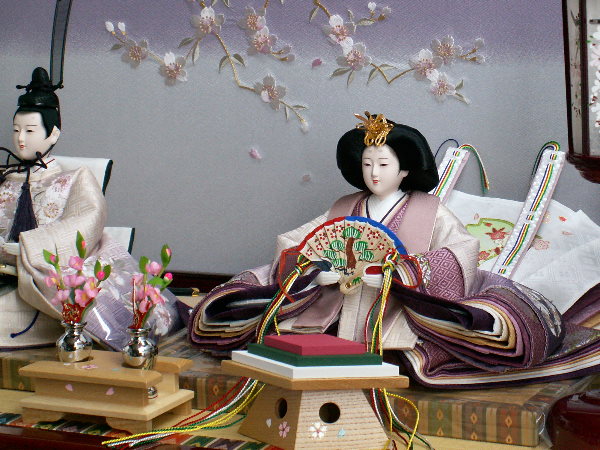 上品な紫グラデーションの雛人形三段飾りの通販～選ばれるお店の雛人形