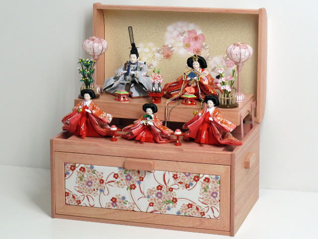 桜柄友禅衣装お雛様の雛宝箱の通販～選ばれるお店の雛人形