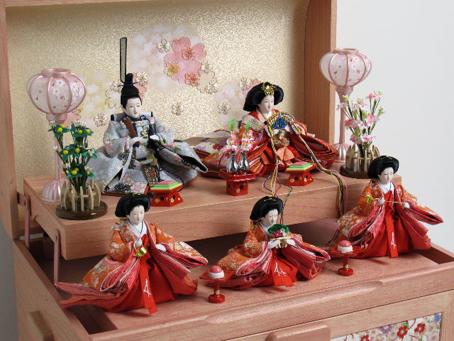 桜柄友禅衣装お雛様の雛宝箱の通販～選ばれるお店の雛人形