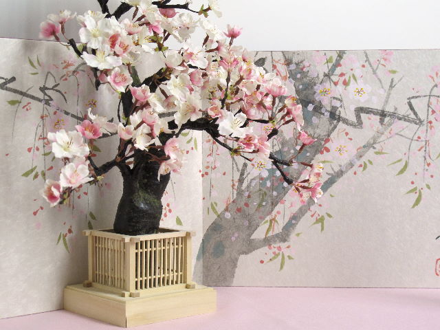 アートフラワーデザイナー菅間先生の桜の木