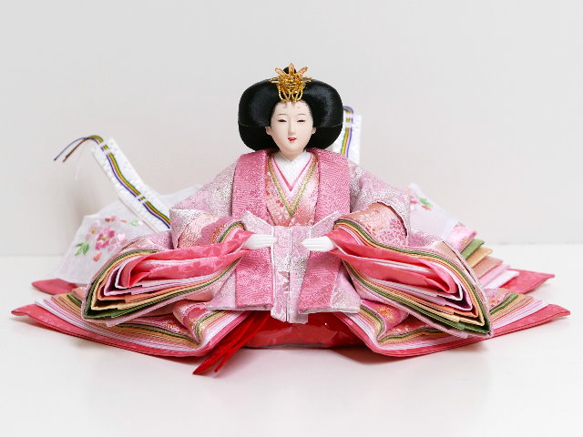 刺繍桜満開雛人形