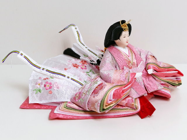 刺繍桜満開雛人形